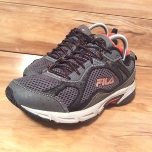 Fila Men’s Windshift Running Orange/Black Sz 10